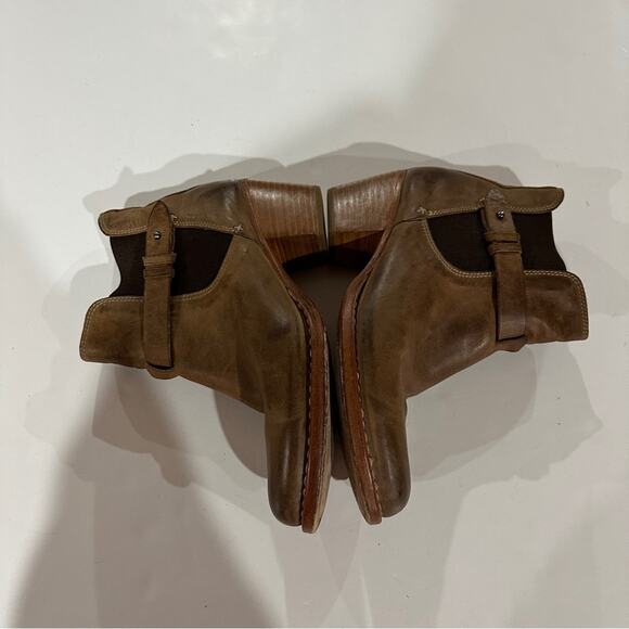 Rag & Bone Durham Brown Leather Chelsea Ankle Booties Size 7 - Picture 4 of 9